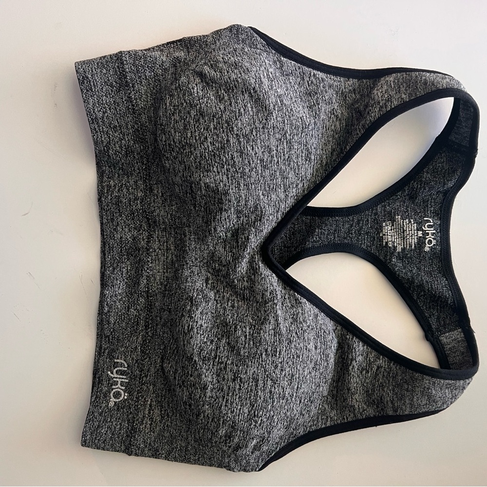 Ryka Women's Gray Sports Bra Sz M Medium